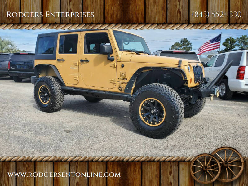 2013 Jeep Wrangler Unlimited for sale at Rodgers Wranglers in North Charleston SC