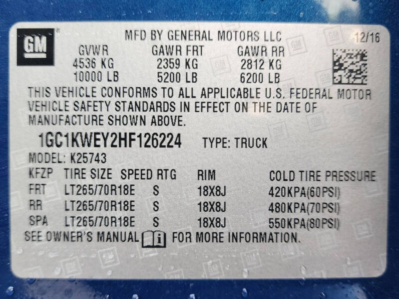 2017 Chevrolet Silverado 2500HD