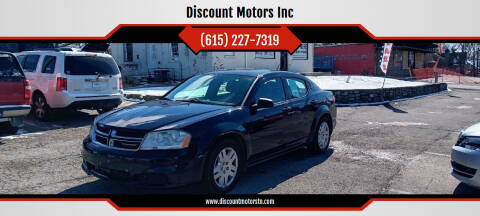 2013 Dodge Avenger for sale at Discount Motors Inc in Nashville TN