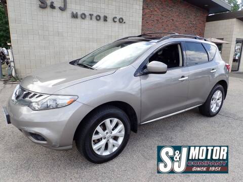 2012 Nissan Murano for sale at S & J Motor Co Inc. in Merrimack NH