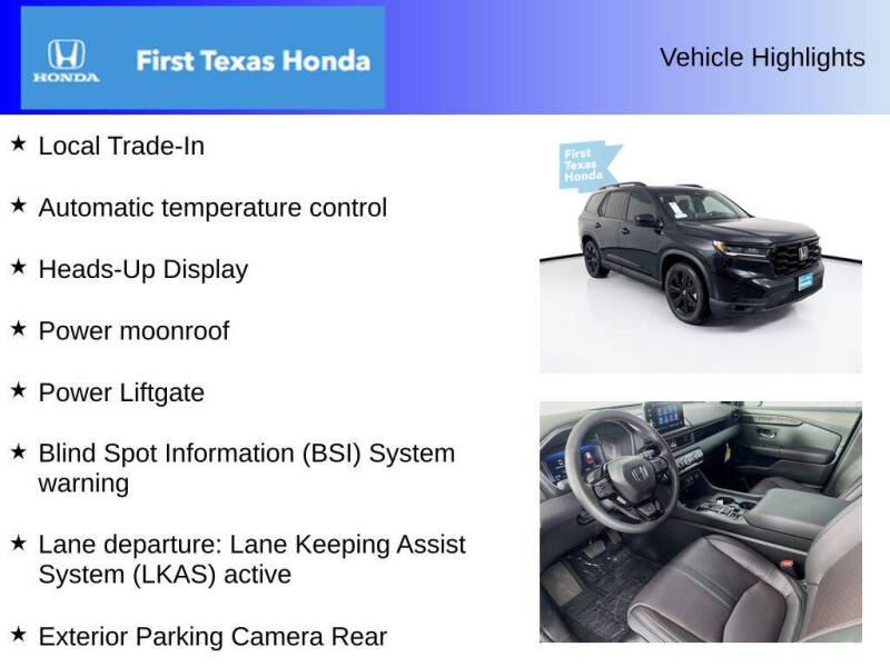 2025 Honda Pilot Black Edition