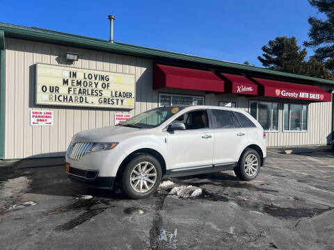 2012 Lincoln MKX for sale at GRESTY AUTO SALES in Loves Park IL