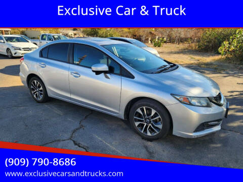 2015 Honda Civic for sale at Exclusive Car & Truck in Yucaipa CA