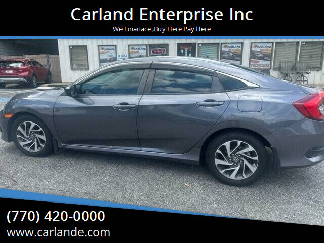 2016 Honda Civic for sale at Carland Enterprise Inc in Marietta GA