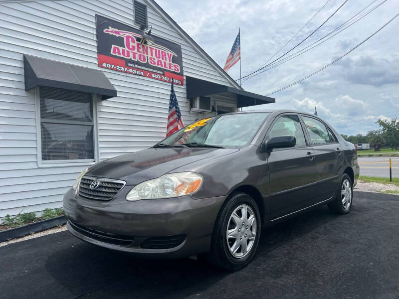 2008 Toyota Corolla for sale at CENTURY AUTO SALES in Orlando FL