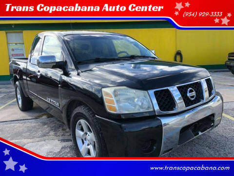 2005 Nissan Titan for sale at TransCopacabana.Com in Hollywood FL