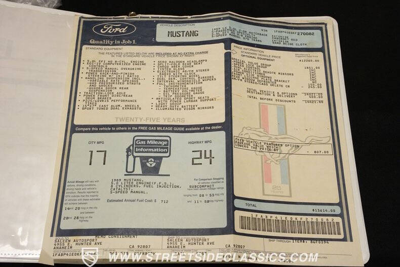 1989 Ford Mustang LX 5.0