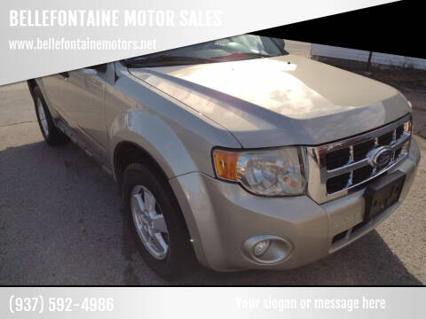 2010 Ford Escape for sale at BELLEFONTAINE MOTOR SALES in Bellefontaine OH