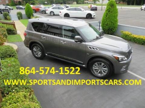 2017 Infiniti QX80 for sale at Sports & Imports INC in Spartanburg SC