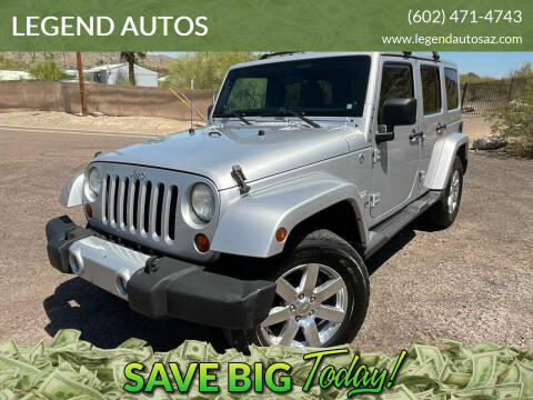 2012 Jeep Wrangler Unlimited for sale at LEGEND AUTOS in Phoenix AZ