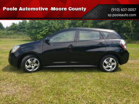 2009 Pontiac Vibe for sale at Poole Automotive in Laurinburg NC
