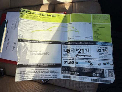 2022 Porsche Cayenne E-Hybrid Platinum Edition