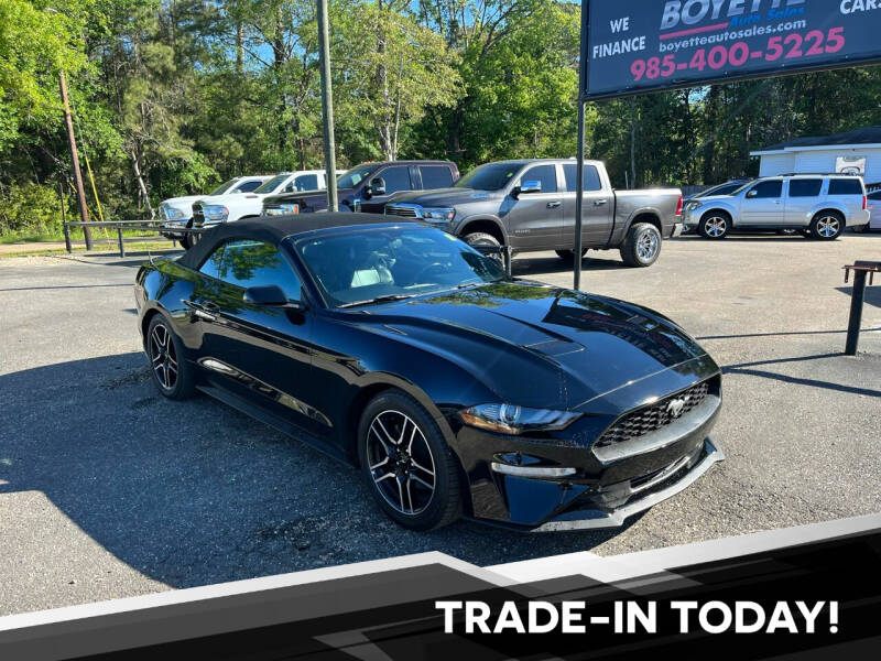 2019 Ford Mustang for sale at Boyette Auto Sales in Covington LA