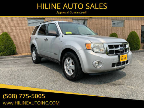 2008 Ford Escape for sale at HILINE AUTO SALES in Hyannis MA