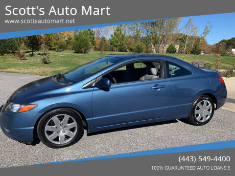 2007 Honda Civic for sale at Scott's Auto Mart in Dundalk MD