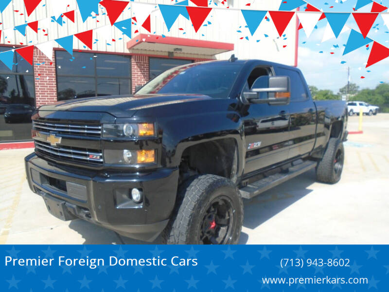 2016 Chevrolet Silverado 2500HD for sale at Premier Foreign Domestic Cars in Houston TX