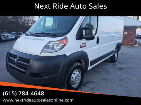 2017 RAM ProMaster for sale at Next Ride Auto Sales in Lebanon TN