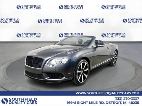 2015 Bentley Continental for sale at SOUTHFIELD QUALITY CARS in Detroit MI