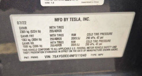 2022 Tesla Model Y Long Range