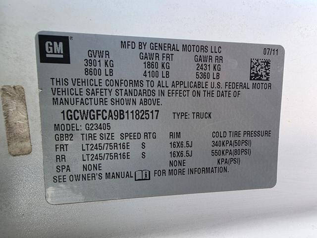 2011 Chevrolet Express 2500