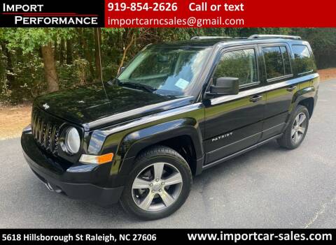 2016 Jeep Patriot for sale at Import Performance Sales in Raleigh NC