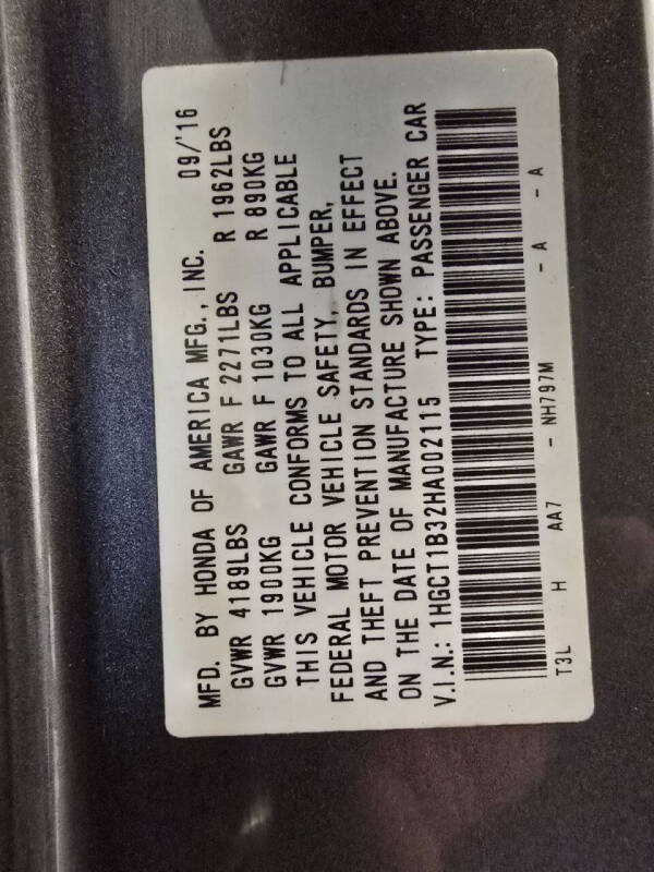 2017 Honda Accord LX-S