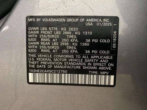 2025 Volkswagen Atlas Cross Sport SE 4Motion