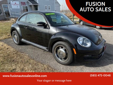 2013 Volkswagen Beetle for sale at FUSION AUTO SALES in Spencerport NY