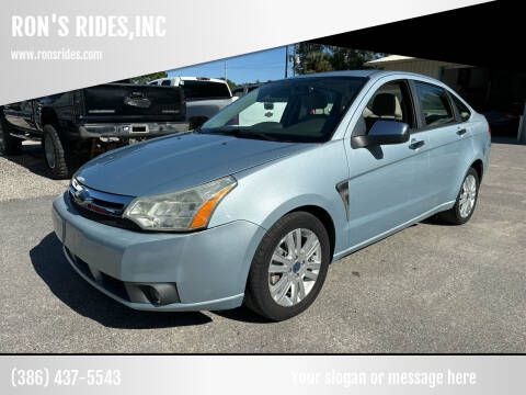 2008 Ford Focus for sale at RON'S RIDES,INC in Bunnell FL