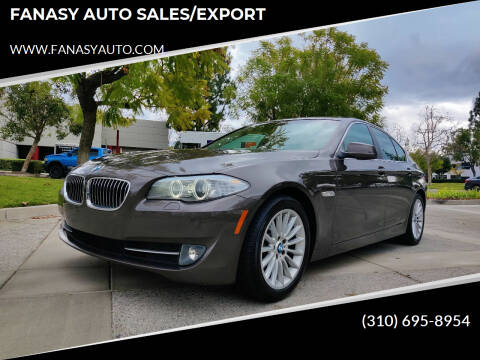 2011 BMW 5 Series for sale at FANASY AUTO SALES/EXPORT in Yorba Linda CA