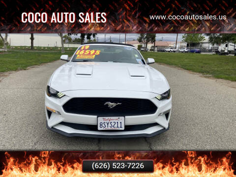 2019 Ford Mustang for sale at CoCo Auto Sales in South El Monte CA