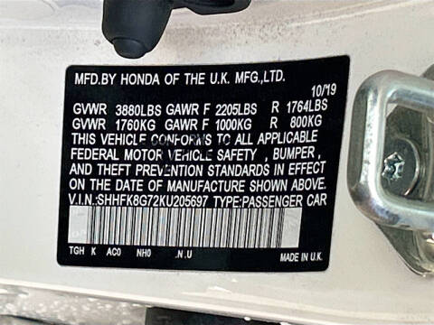 2019 Honda Civic Type R Touring