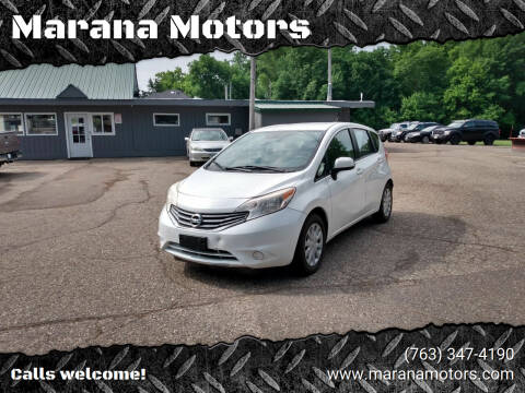 2014 Nissan Versa Note for sale at Marana Motors in Princeton MN