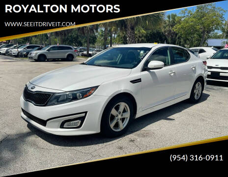 2015 Kia Optima for sale at ROYALTON MOTORS in Plantation FL