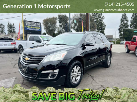 2017 Chevrolet Traverse for sale at Generation 1 Motorsports in Whittier CA