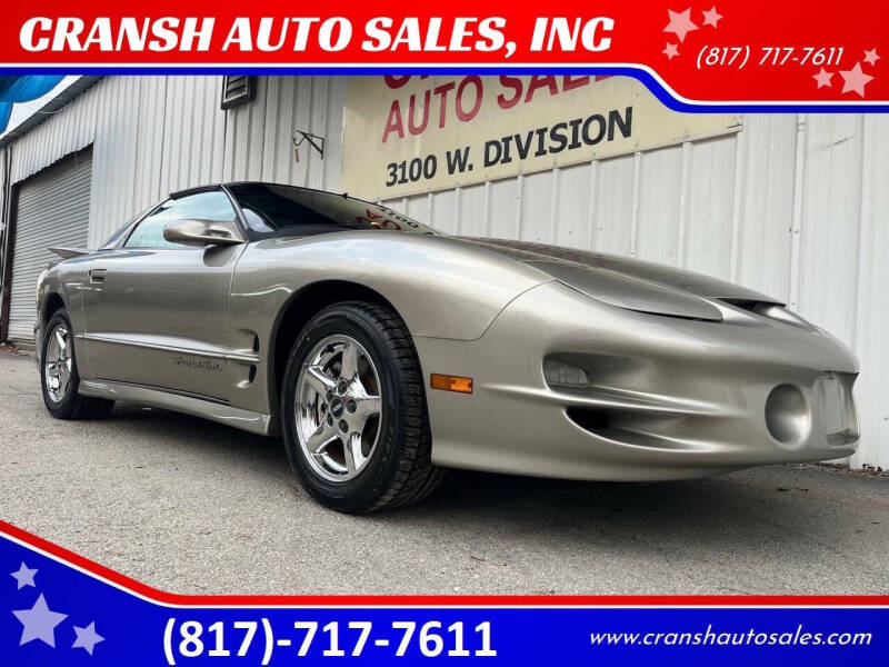 2000 Pontiac Firebird for sale at CRANSH AUTO SALES, INC in Arlington TX