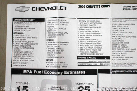 2009 Chevrolet Corvette