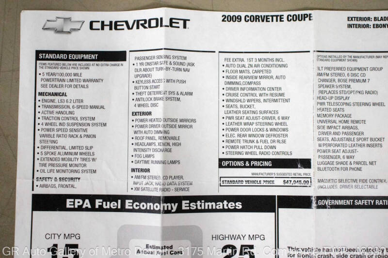 2009 Chevrolet Corvette
