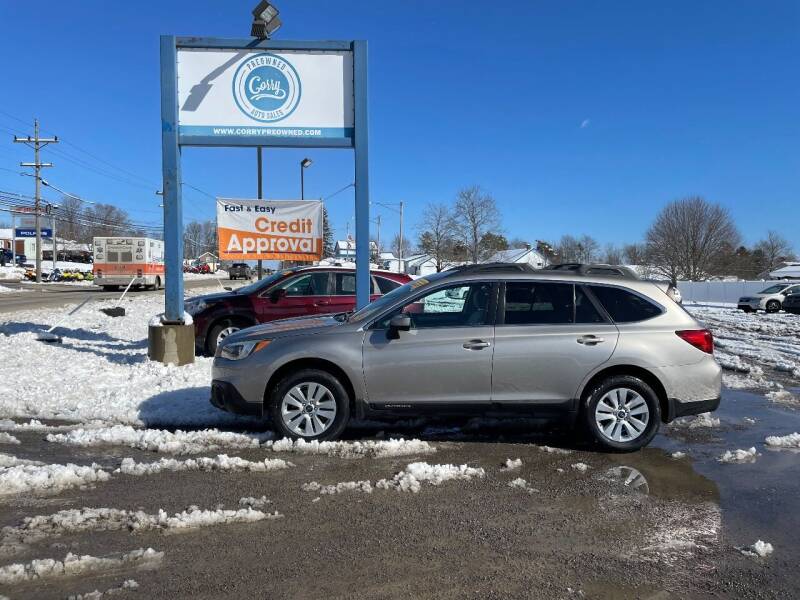 2016 Subaru Outback for sale at Corry Pre Owned Auto Sales in Corry PA