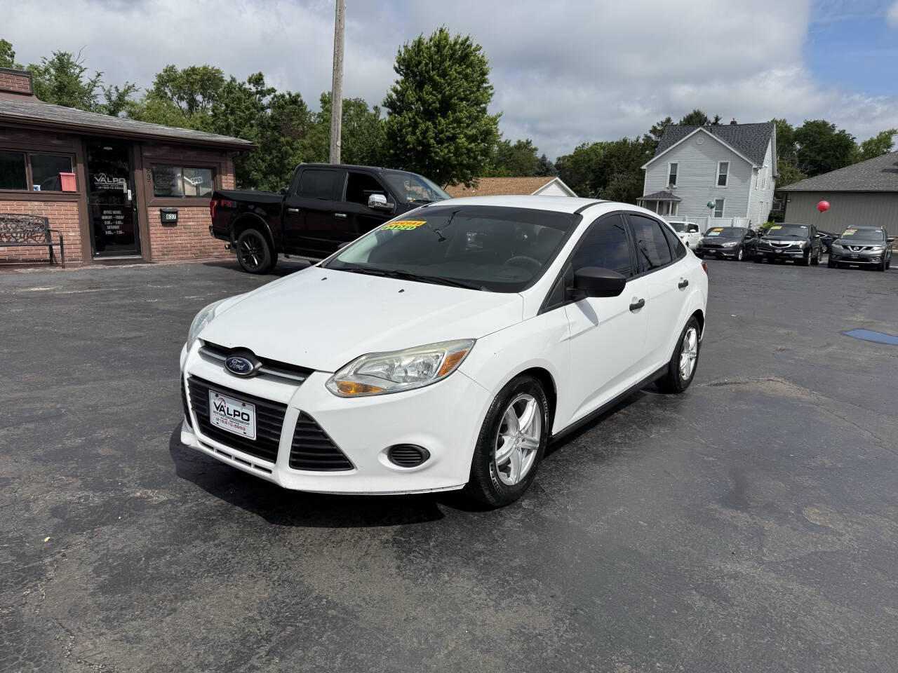 White 2014 Ford Focus S S 4dr Sedan 1
