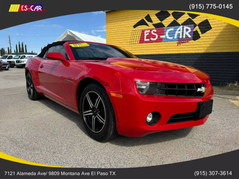 2013 Chevrolet Camaro for sale at Escar Auto - 9809 Montana Ave Lot in El Paso TX