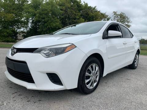 2016 Toyota Corolla for sale at Fast Lane Motorsports in Arlington TX