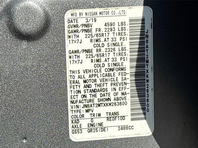 2019 Nissan Rogue SV