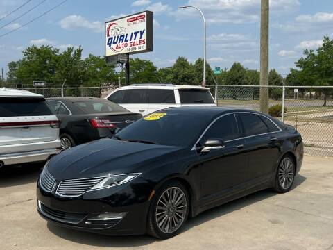 2013 Lincoln MKZ for sale at QUALITY AUTO SALES in Wayne MI