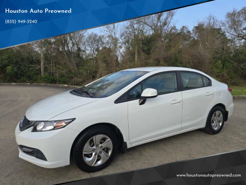 2013 Honda Civic for sale at Houston Auto Preowned in Houston TX