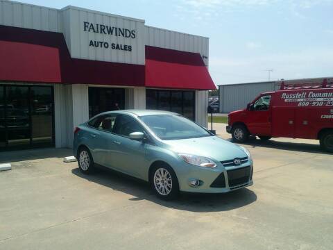 2012 Ford Focus for sale at Fairwinds Auto Sales in Dewitt AR