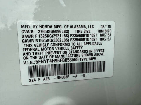 2015 Honda Pilot Touring