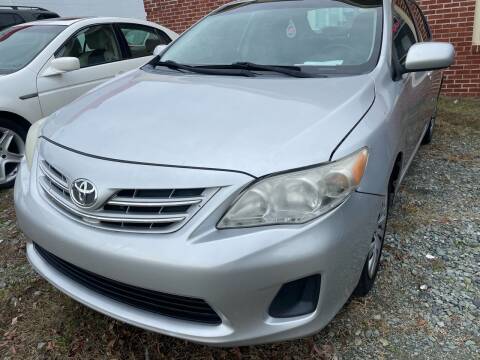 2013 Toyota Corolla for sale at Maxx Used Cars in Pittsboro NC