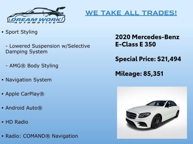 2020 Mercedes-Benz E-Class E 350