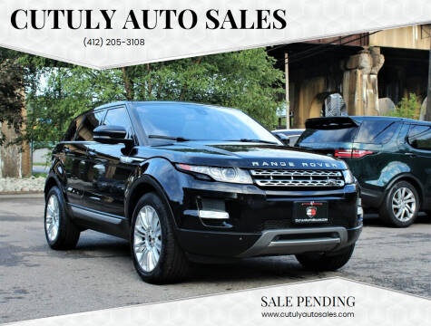 2013 Land Rover Range Rover Evoque for sale at Cutuly Auto Sales in Pittsburgh PA